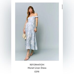 Reformation Monet Linen Dress